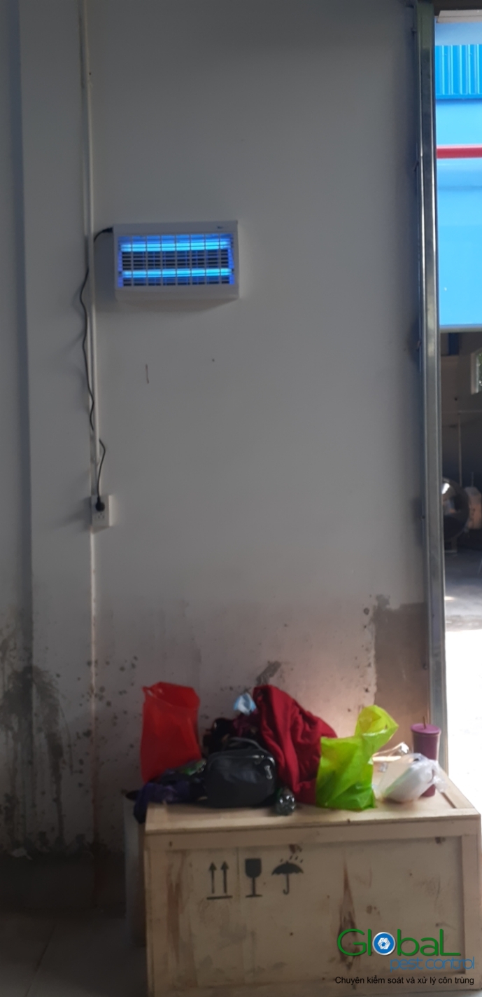 Lắp đặt đèn diệt côn trùng nhà máy thực phẩm