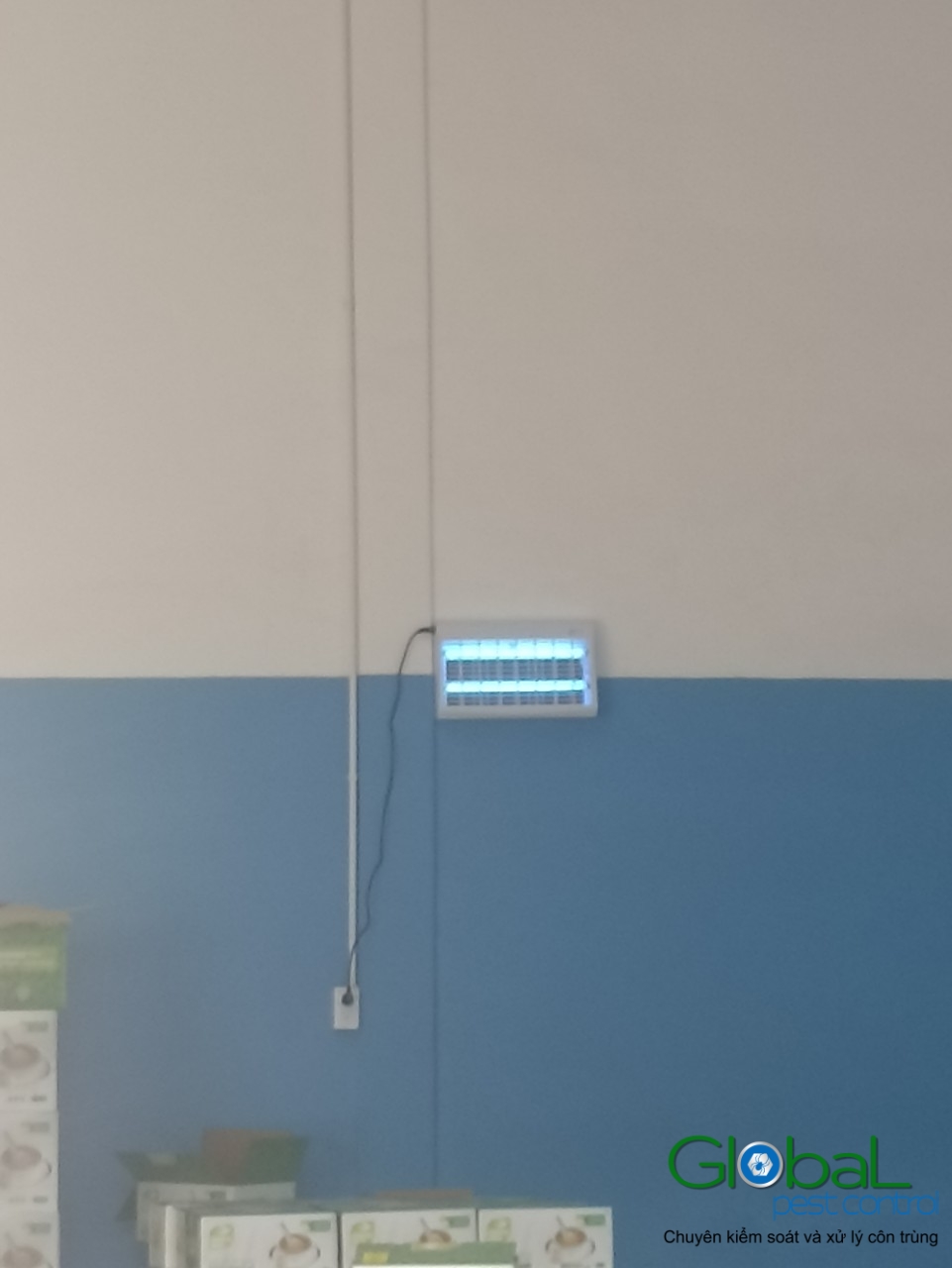 Lắp đặt đèn diệt côn trùng nhà máy thực phẩm